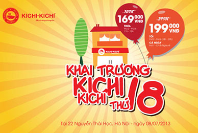 Kichi Kichi khai trương nhà hàng thứ 18