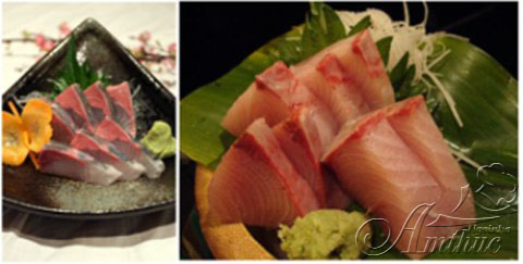Thưởng thức Sashimi cá cam Nhật Bản