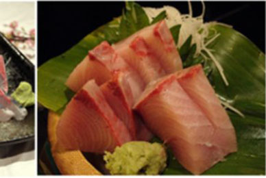 Thưởng thức Sashimi cá cam Nhật Bản